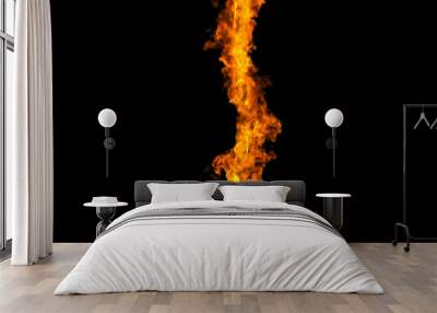 burning fire bar Wall mural