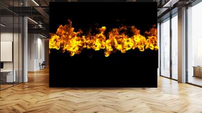 burning fire bar Wall mural