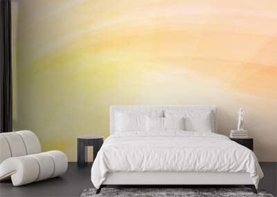 Pale yellow and orange background. Textured vector pattern Wall mural