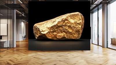 A large rock with a gold color Wall mural