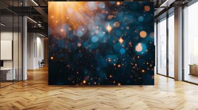 Bright colorful background with bokeh from lens flare Wall mural