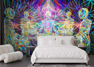 meditative group Wall mural