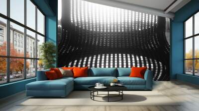 Office arm-chair perforated back background Wall mural