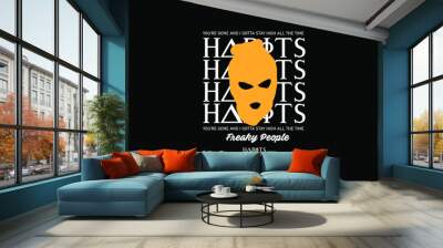 Abstract street wear typography style collection Wall mural