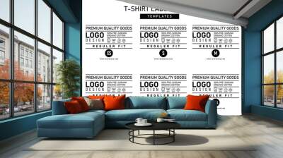 Clothing neck label tag concept vector design Wall mural