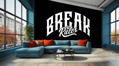 urban Streetwear Aesthetic quotes typography vector graphic design Wall mural