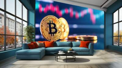 Exploring the Rise of Bitcoin A Look at Cryptocurrency Trends and Market Dynamics Wall mural