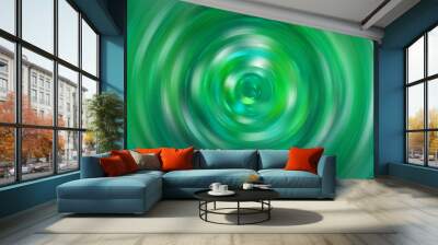 abstract background. brilliant blue and green circles for backgr Wall mural