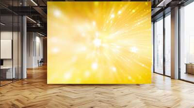 abstract gold background. explosion star. Wall mural