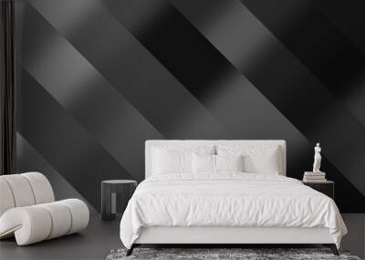 abstract grey background. diagonal lines and strips. Wall mural