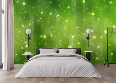 abstract shiny green background Wall mural