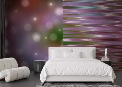 Bokeh light, shimmering blur spot lights on multicolored abstrac Wall mural