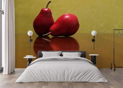 two red pears Wall mural