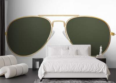 aviator sunglasses isolated with clipping path Wall mural