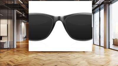 Black sunglasses isolated on white background with clipping path Wall mural