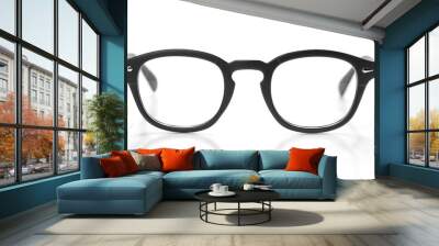 Glasses isolated on a white background Wall mural