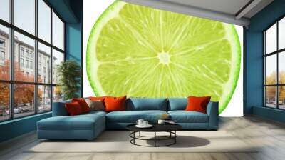 Green lime with cut in half Wall mural