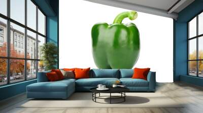 Green Pepper isolated on white background Wall mural