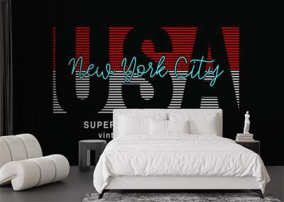 typography design for print t shirt and more  Wall mural