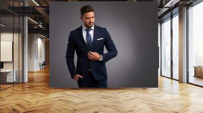 Confident elegant young man  Wall mural