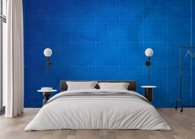 Blueprint background Wall mural