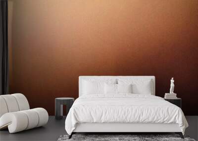 brown glowing abstract gradient shape on grainy background minimal header cover poster design copy space Wall mural