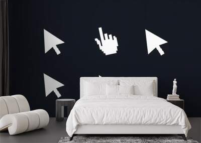 Click pointer concept background Wall mural