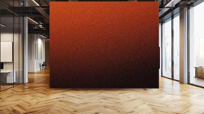 Orange red noisy color gradient banner, dark textured  poster header cover backdrop design Wall mural