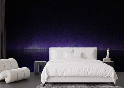 Purple abstract color grainy banner black background noisy color gradient dark texture poster header cover backdrop design Wall mural