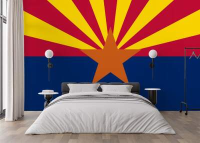 arizona state flag Wall mural