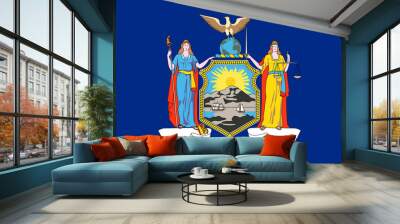 New York state flag Wall mural