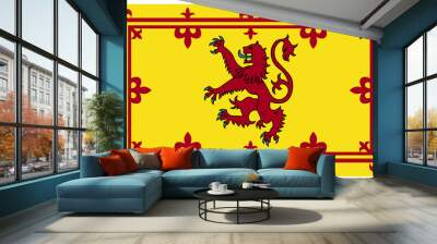 Royal Scottish flag or Standard Wall mural