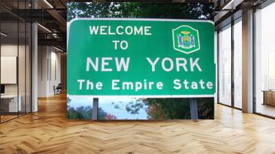 Welcome to New York Sign Wall mural