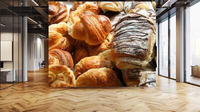 delicious pastry tray Wall mural