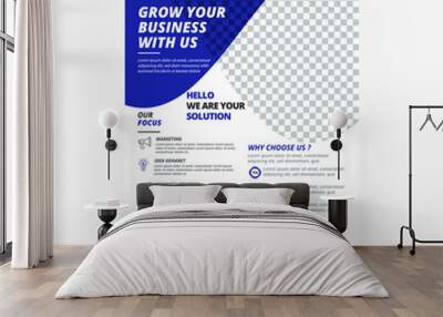 Corporate Business Flyer, Creative Marketing Agency,
Blu Colour, Wall mural