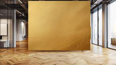 Golden Leather Texture Close-up View, Texture, Background, Gold, Leather, Material Wall mural