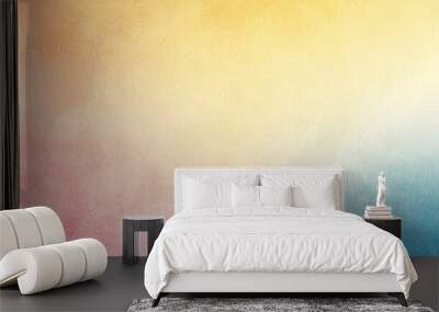 Textured Gradient Background in Pink, Yellow, and Blue, Texture, Background, Gradient Wall mural