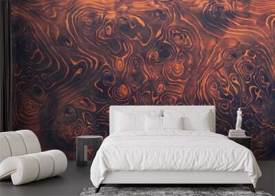 Wooden surface with burn and char, then sanded down to reveal woodgrain; background image Wall mural