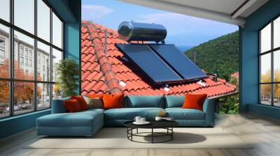 Solar heating Wall mural