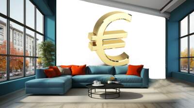 golden EURO symbol Wall mural