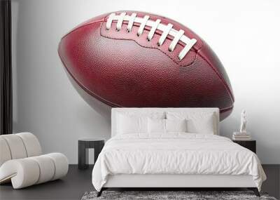 American football ball in isolated on white background Wall mural