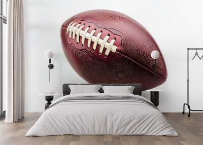 American football ball in isolated on white background Wall mural