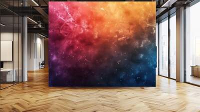 Colorful abstract background. Red yellow orange purple blue green. Wall mural