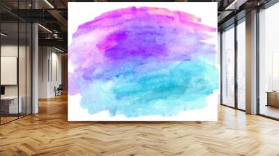 Abstract watercolor vector hand paint on white background Wall mural