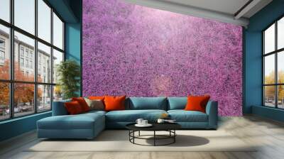 Background of bright pink meadow full space Wall mural