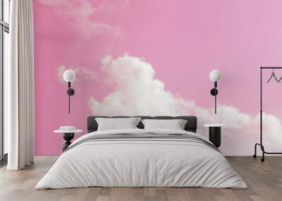 pink sky and clouds background Wall mural