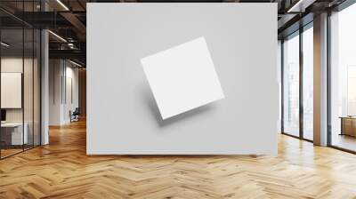 Square Business Card Blank Mockup Wall mural