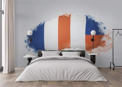 Celebrating Dutch Pride: A Joyful Display of National Symbols and Culture Wall mural