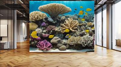 Coral reef collection, cropped Wall mural