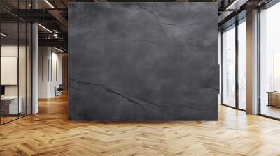 Dark Charcoal Textured Background Template Wall mural